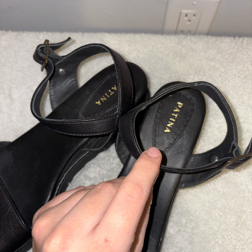 Patina Black Sandals - Picture 2 of 6